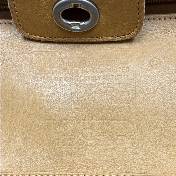 Vintage Coach Unlined Light Brown Leather Crossbody Bag- 9154 - Picture 9 of 11